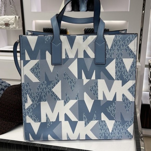 Michael Kors Kenly Large NS Tote Chambray Multi - Picture 8 of 16